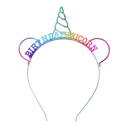 CIYODO Einhorn Stirnband Einhorn-kopfbedeckung Party-einhorn-haarbänder Kostüme Für Halloween Halloweenkostüm Party-kopfbedeckung Leichtes Stirnband Halloween-outfits Prinzessin von CIYODO