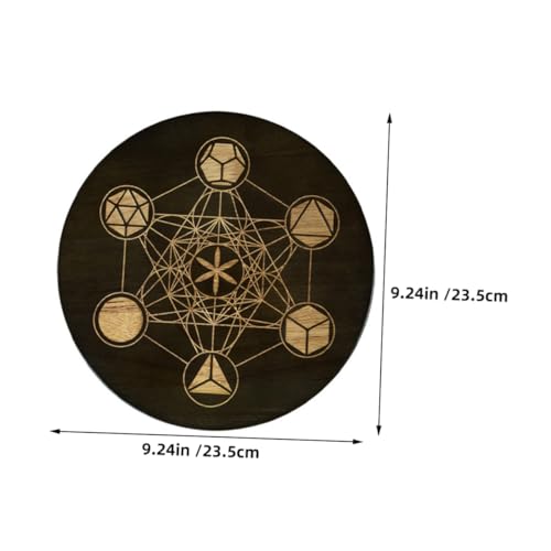 CIYODO Eleganter Sieben-kristall-displayständer aus Natürlichem Holz Dekorativer Kristallhalter für Schmuck Ringe Armbänder Vielseitiger Meditations Ritualständer von CIYODO