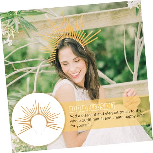 CIYODO Elegantes Frauen Haarreif Heiligenschein Kronen stirnband für Party Cosplay Halloween Kostüm Göttin Haarschmuck Mädchen Zubehör von CIYODO