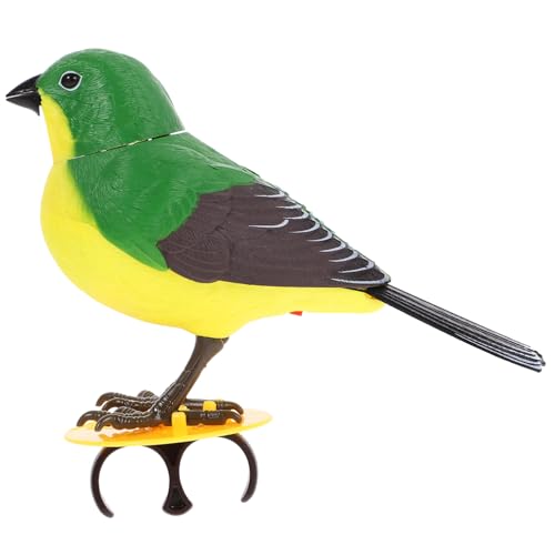 CIYODO Elektrischer Kunststoffschmuck in Vogelform singender Vogel Flugzeug Fliegender Vogel Vogel- Vogel schmücken Simulationsvogelverzierung Plastik Zufällige Farbe von CIYODO