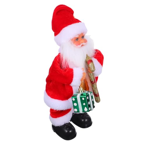 CIYODO Elektrischer Weihnachtsmann mit Musik und Lustigen Bewegungen Dekorative Weihnachtsfigur für Sicheres Material Vielseitige Weihnachtsdeko und Geschenkidee für Festliche Stimmung von CIYODO