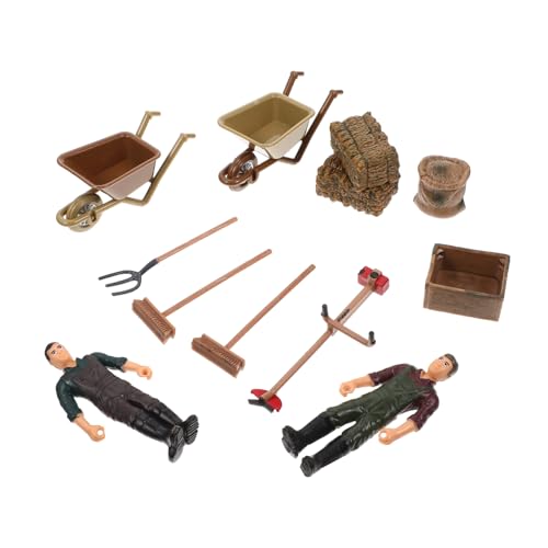 CIYODO Farm mit Realistischem Landwirt und Werkzeug Teiliges Miniatur Farm Playset für Langlebig Fein Gearbeitet als Dekoration für Zuhause und Gartenszenen CIYODO Farm mit Realistischem Landwirt und Werkzeug Teiliges Miniatur Farm Playset für Langlebig Fein Gearbeitet als Dekoration für Zuhause und Gartenszenen von CIYODO