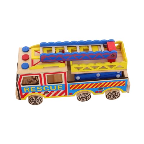 CIYODO Feuerwehr Spielzeugauto Holzmodell mit Drehleiter Buntes Lernspielzeug für Feuerwehrauto Cognition Toy Kreatives für Jungen und Mädchen Realistische Details Jahre CIYODO Feuerwehr Spielzeugauto Holzmodell mit Drehleiter Buntes Lernspielzeug für Feuerwehrauto Cognition Toy Kreatives für Jungen und Mädchen Realistische Details Jahre von CIYODO