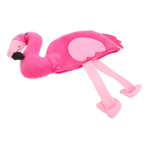 CIYODO Flamingo Hut für Erwachsene Lustige Kopfbedeckung für Valentinstag Themenpartys und Cosplay Events aus Weichem Atmungsaktivem Material für Romantische Anlässe von CIYODO