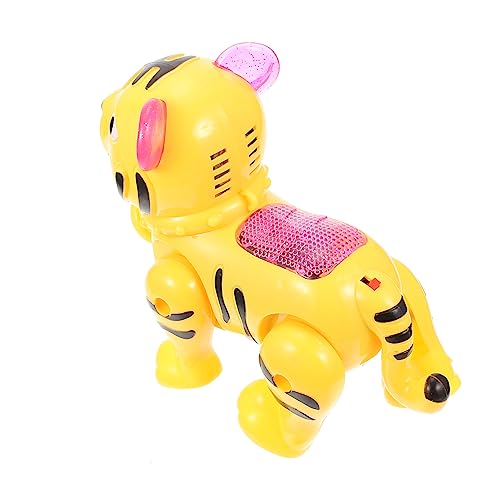 CIYODO Flash -Musik Tigerspielzeug Tiger-Projektionsspielzeug Cartoon-Rasselspielzeug Musikspielzeug für Babys Musikalisches Tigerspielzeug Spielzeugtiere Plastik Zufällige Farbe von CIYODO
