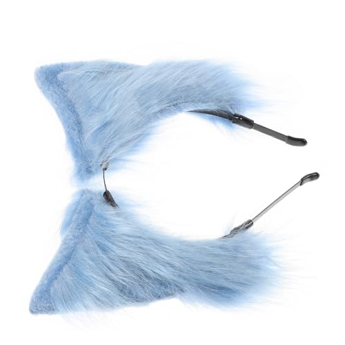 CIYODO Fluffy Katzenohren Stirnband aus Kunstfell Weiches Tierohren Haarband für Damen Modisches Ohr stirnband für Cosplay Party und Alltag Leicht und Stabil Verspieltes Accessoire von CIYODO