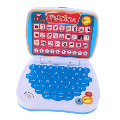 CIYODO Früherziehungs Lerncomputer Laptop für Kleinkinder Kinderfreundlich Sicher Tragbar Fördert Kognitive Entwicklung Vielseitiges Lernspielzeug Robustes Material Blau CIYODO Früherziehungs Lerncomputer Laptop für Kleinkinder Kinderfreundlich Sicher Tragbar Fördert Kognitive Entwicklung Vielseitiges Lernspielzeug Robustes Material Blau von CIYODO