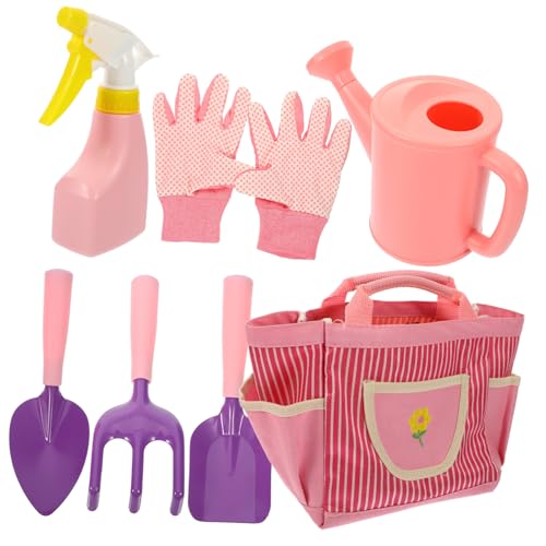 CIYODO Gartenwerkzeugset Für Teiliges Mit Gießkanne Handschuhen Gartenrechen Schaufel Und Handtasche Ideales Gartenspielzeug Für Kleine Gärtner Und Gartenbedarf von CIYODO