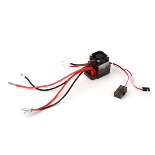 CIYODO Gebürsteter Esc Elektronikregler mit Bremse und Lüfter Hochvoltversion für Rc Auto Truck Boot Kletterfahrzeuge Hitzebeständig Langlebig von CIYODO