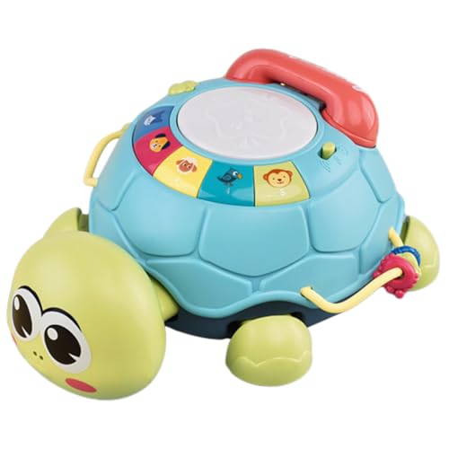 CIYODO Geschichtenmaschine für die frühe Bildung Kinderspiele Lernspielzeug Schildkröte Musikspielzeug Cartoon-Musikspielzeug sensorisches Plastik Sky-Blue von CIYODO