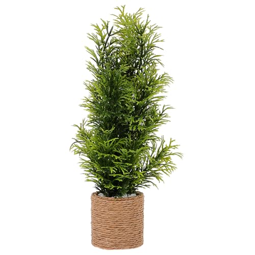 CIYODO Miniatur-kunstpflanze Als Schmuck Mini-Bonsai-Set Für Dekoration Künstliche Topfpflanze Aus Kunststoff Mini-hausornament Für Zimmer von CIYODO