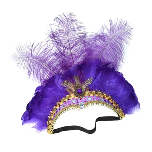 CIYODO Haarband mit Pailletten Cosplay Kopfschmuck für Karneval Halloween und Hochzeit Damen Haarschmuck Langlebig und Auffällig für Partys und Fotosessions von CIYODO
