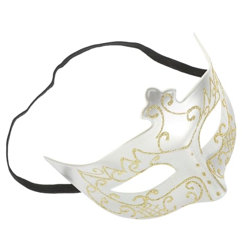 CIYODO Halbgesichts Masquerade Maske Herren Goldpulver Glitzer Halloween Party Karneval Cosplay Leichtes Material Bequemer Sitz Wiederverwendbar CIYODO Halbgesichts Masquerade Maske Herren Goldpulver Glitzer Halloween Party Karneval Cosplay Leichtes Material Bequemer Sitz Wiederverwendbar von CIYODO