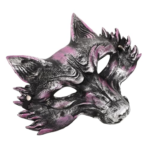 CIYODO Halloween Fuchsgesichtsmaske aus Pu-schaumstoff Realistische Tiermaske für Herren Wiederverwendbares Halloween Cosplay-kostümzubehör Vielseitig für Maskenbälle und Partys von CIYODO