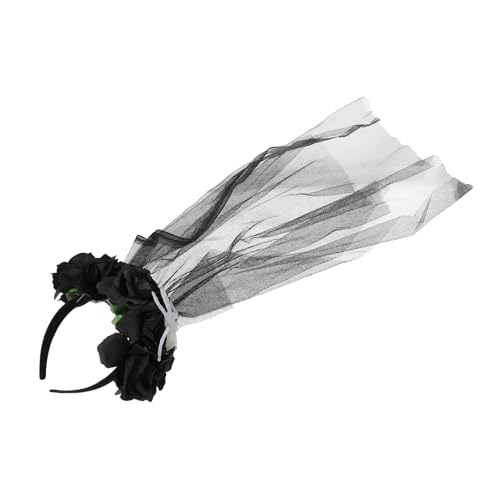 CIYODO Halloween Haarreif mit Feinem Netzschleier Realistischer Rosenblüte und Spinnen Dekor Stilvolles Cosplay Accessoire für Damen Komfortabel für Halloween Partys und Kostüme CIYODO Halloween Haarreif mit Feinem Netzschleier Realistischer Rosenblüte und Spinnen Dekor Stilvolles Cosplay Accessoire für Damen Komfortabel für Halloween Partys und Kostüme von CIYODO