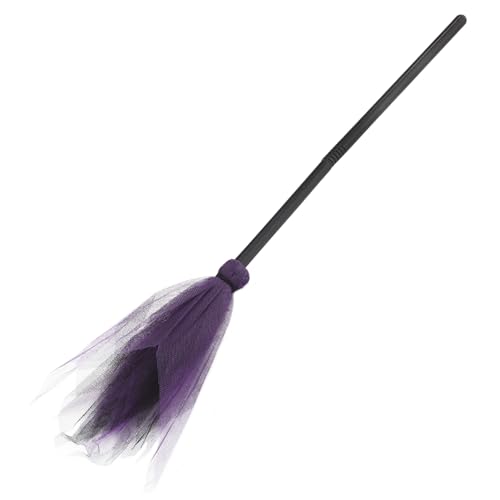 CIYODO Halloween Hexenbesen Kostümrequisite Partydeko für Erwachsene und Witziger Zauberbesen Halloween Cosplay Zubehör für Hexen und Zaubererauftritte Bunte Zufällige von CIYODO