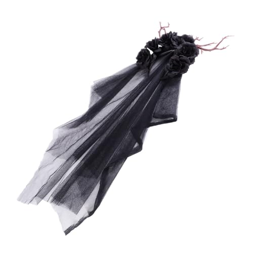 CIYODO Halloween Hirschgeweih Stirnband mit Künstlichen Blumen Floraler Waldzweig Haarschmuck für Halloween Karneval und Party Attraktiver Kopfschmuck für Damen und Cosplay von CIYODO