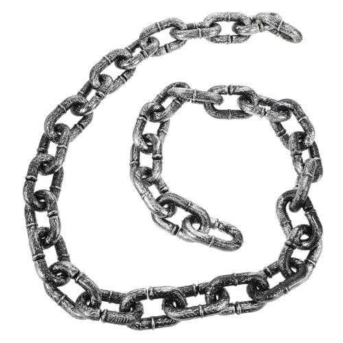CIYODO Halloween-Kunststoffketten – Kunstglieder-Requisiten, Kunststoff-Gefängniskette für Halloween-Partys, Cosplay-Zubehör, Kostüm-Ornamente, 151,5 cm von CIYODO