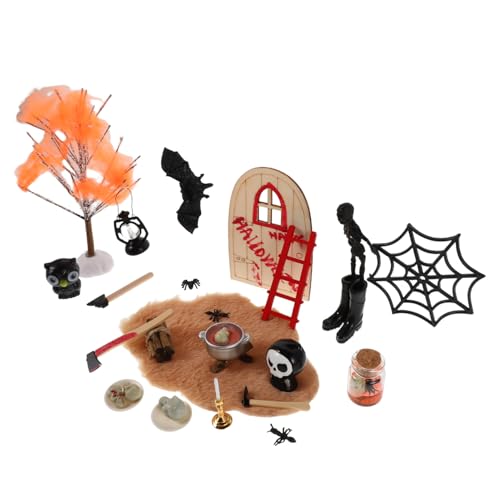 CIYODO Halloween Miniatur Figuren Miniatur Dollhouse Zubehör Leicht Tragbare Gruselige Dekoration für Puppenhaus Hexengarten und Halloween Party Kreative Bastelideen CIYODO Halloween Miniatur Figuren Miniatur Dollhouse Zubehör Leicht Tragbare Gruselige Dekoration für Puppenhaus Hexengarten und Halloween Party Kreative Bastelideen von CIYODO