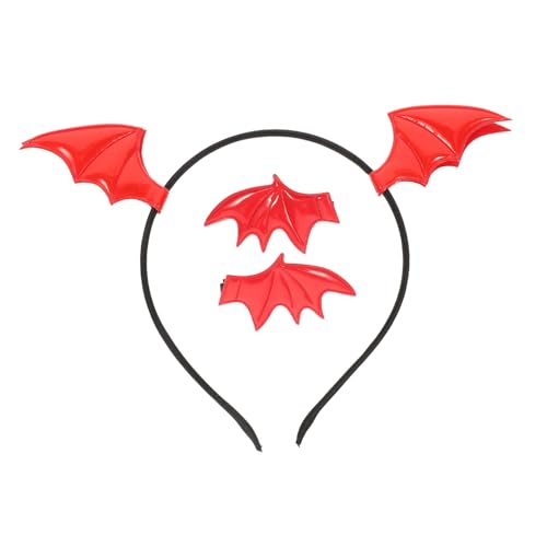 CIYODO Halloween Party Haarschmuck mit Teiligem Fledermaus Stirnband und Haarclips Schwarzer Cosplay Kopfschmuck für Masquerade Bühnenauftritt Karneval und Festtagsfeiern CIYODO Halloween Party Haarschmuck mit Teiligem Fledermaus Stirnband und Haarclips Schwarzer Cosplay Kopfschmuck für Masquerade Bühnenauftritt Karneval und Festtagsfeiern von CIYODO
