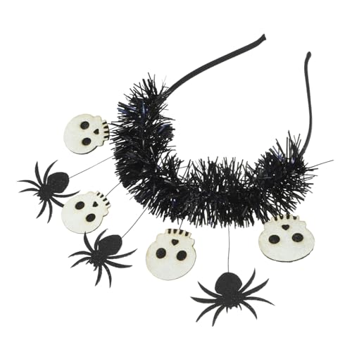 CIYODO Halloween Stirnband Schädelkopf Spinnenhaarreif Leicht und Stabil Komfortabel für Party und Cosplay Zubehör Passendes Halloween Kostüm Accessoire für Gruselige Festival Looks von CIYODO