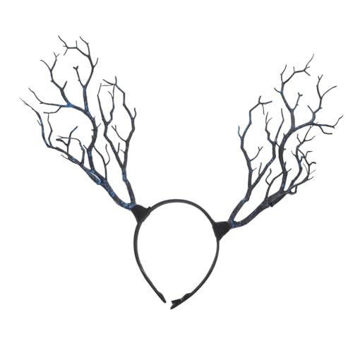 CIYODO Handgefertigtes Hexenhorn Stirnband Dunkler Stil Haarschmuck Halloween Party Kopfschmuck Extravaganter Haarreif für Damen Cosplay und Kostüm CIYODO Handgefertigtes Hexenhorn Stirnband Dunkler Stil Haarschmuck Halloween Party Kopfschmuck Extravaganter Haarreif für Damen Cosplay und Kostüm von CIYODO
