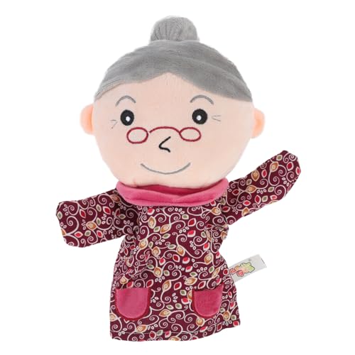 CIYODO Handpuppenspielzeug für Stoffhandpuppe Großmutter Interaktive Rollenspielpuppe für Kleinkinder Puppentheater und Geschichtenerzählen Zufälliger von CIYODO
