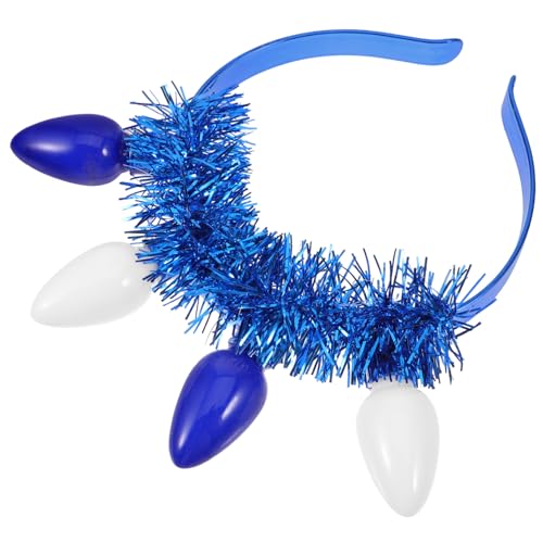 CIYODO Hanukkah Haarband mit Dekorativen Glühbirnen Festliches Haarschmuck Accessoire für Hanukkah Partys Weiches und Bequemes Material Perfektes für Feiertagsfeiern von CIYODO
