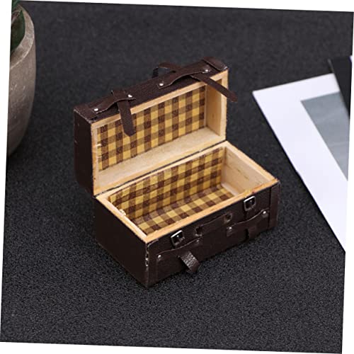 CIYODO Hausstil Lederhandwerk Vintage Dekoration Mini Modell Zubehör Für Koffer von CIYODO
