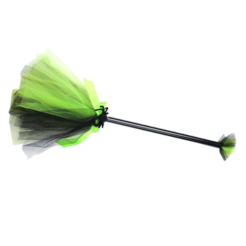 CIYODO Hexenbesen Halloween Kostüm Requisit Farbiger Hexenbesen für Party Deko Langlebiger Zauberbesen für Erwachsene Kreatives Halloween Accessoire für Hexen und von CIYODO