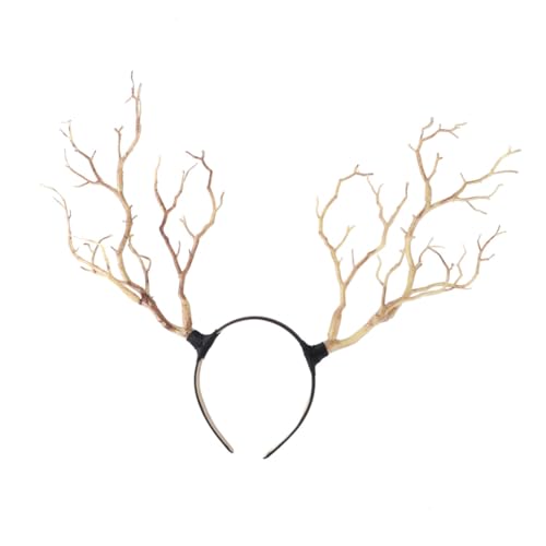 CIYODO Hexenhörner Haarreif Halloween Kopfschmuck Damen Party Branch Haarschmuck Handgefertigt Bequem Für Cosplay und Kostümparty CIYODO Hexenhörner Haarreif Halloween Kopfschmuck Damen Party Branch Haarschmuck Handgefertigt Bequem Für Cosplay und Kostümparty von CIYODO