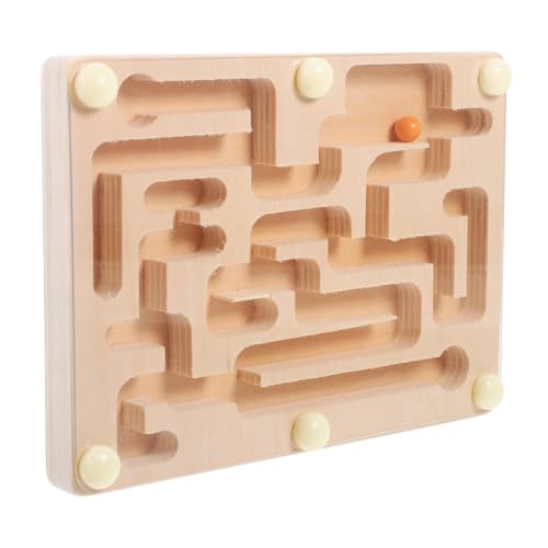 CIYODO Holz Balance Perlen Labyrinth für Tragbares Konzentrations und Koordinationstraining Leichtes Lernspielzeug mit Glatten Kanten für Jungen und Mädchen von CIYODO