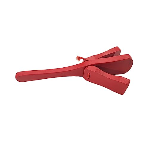 CIYODO Holz Castanet für Musikalisches Lernspielzeug Handliches Percussion Instrument Musikalischen Sicher und Leicht für Unterwegs von CIYODO
