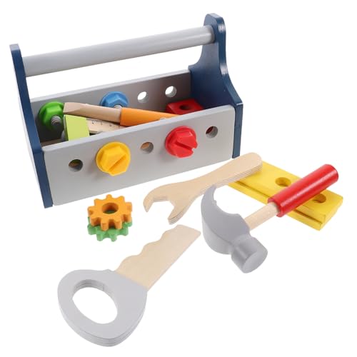 CIYODO Holz DIY Werkzeugspielzeug Sicheres Realistisch Gestaltetes Lernspielzeug für Vorschulkinder Fördert Handwerkliche Fähigkeiten Soziales und Motorische Entwicklung Teiliges von CIYODO