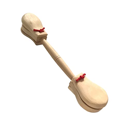 CIYODO Holz Double Head Castanets Percussion Instrument Lernspielzeug für Frühe Musikausbildung mit Sicherem Material und Klarem Geeignet für Jungen und Mädchen zur Rhythmusschulung CIYODO Holz Double Head Castanets Percussion Instrument Lernspielzeug für Frühe Musikausbildung mit Sicherem Material und Klarem Geeignet für Jungen und Mädchen zur Rhythmusschulung von CIYODO