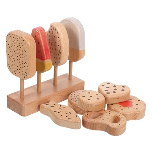 CIYODO Holz Eiscreme Spielset mit Donuts Realistisches Stabiles Holzspielzeug für Kinderküche Pädagogisches Rollenspiel Farbenfrohes EIS und Gebäck für Kinderparty und Fantasievolles CIYODO Holz Eiscreme Spielset mit Donuts Realistisches Stabiles Holzspielzeug für Kinderküche Pädagogisches Rollenspiel Farbenfrohes EIS und Gebäck für Kinderparty und Fantasievolles von CIYODO