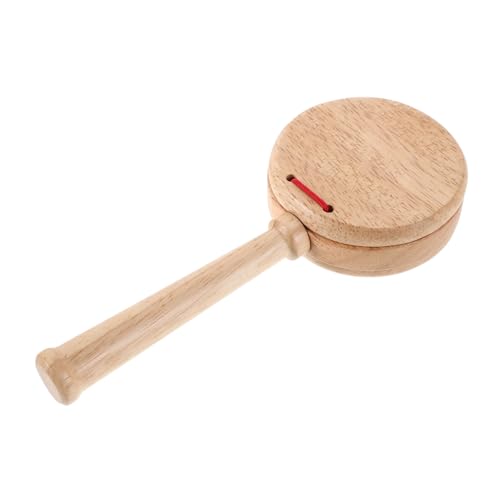CIYODO Holz Kastagnetten mit Langem Griff Robustes Percussion Instrument Fördert Rhythmus Koordination und Feinmotorik Pädagogisches für Vorschule und Musikzimmer von CIYODO