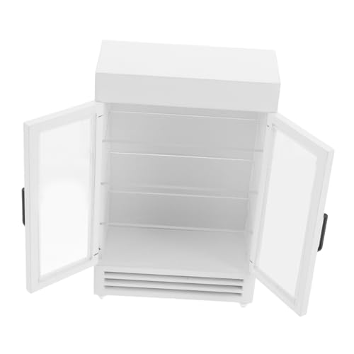 CIYODO Holz Kühlschrank Realistisches Zubehör für Rollenspiele Robuster Mini Fridge für Kreative Bastelprojekte von CIYODO