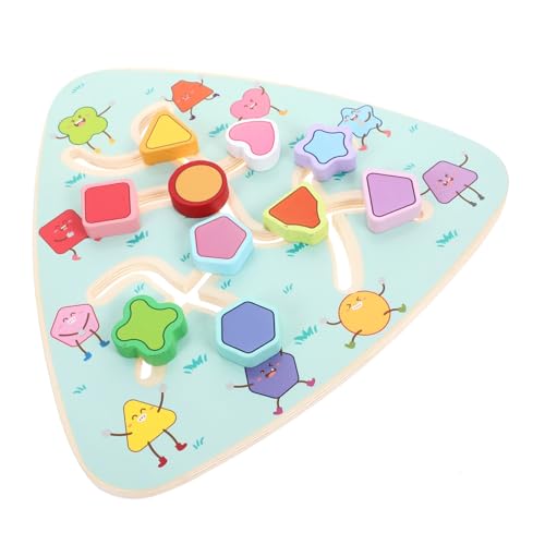 CIYODO Holz Labyrinth Montessori Lernspielzeug Robustes Leichtes Buntes Tischspiel Kompakt Tragbar Fördert Feinmotorik und Konzentration für Familien von CIYODO