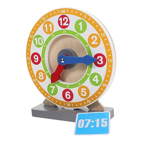 CIYODO Holz Lernuhr Großes Lernspielzeug Zahlenkognition Montessori Uhr für Vorschule von Logischem und Matheverständnis CIYODO Holz Lernuhr Großes Lernspielzeug Zahlenkognition Montessori Uhr für Vorschule von Logischem und Matheverständnis von CIYODO