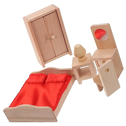 CIYODO Holz Puppenhaus Möbel Teilig Miniatur Schlafzimmermöbel DIY Handgefertigt Robust und Dekorativ für Puppenhäuser Kinderzimmer Zubehör CIYODO Holz Puppenhaus Möbel Teilig Miniatur Schlafzimmermöbel DIY Handgefertigt Robust und Dekorativ für Puppenhäuser Kinderzimmer Zubehör von CIYODO