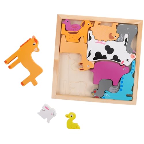 CIYODO Holz Puzzle Farmtiere Kreativspiel für Kindergartenkinder Buntes Steckpuzzle zur Kognitiver Fähigkeiten und Hand Auge Koordination Sicheres Lernspielzeug für Vorschulkinder CIYODO Holz Puzzle Farmtiere Kreativspiel für Kindergartenkinder Buntes Steckpuzzle zur Kognitiver Fähigkeiten und Hand Auge Koordination Sicheres Lernspielzeug für Vorschulkinder von CIYODO