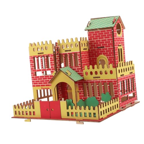 CIYODO Holz Puzzle Haus DIY Konstruktionsspielzeug für Sicheres und Robustes Holzmodell Kreativität und Lernen Pädagogisches für Junge Mädchen CIYODO Holz Puzzle Haus DIY Konstruktionsspielzeug für Sicheres und Robustes Holzmodell Kreativität und Lernen Pädagogisches für Junge Mädchen von CIYODO