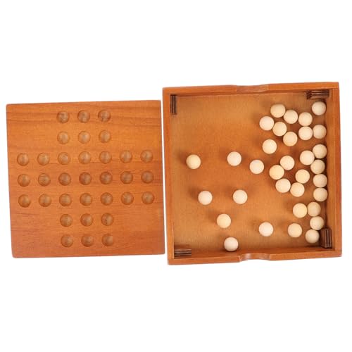 CIYODO Holz Schachspiel Intelligenzspielzeug Für Spieler Pädagogisches Brettspiel Aus Sicherem Holzmaterial Familien Und Freundschafts Lernspielzeug von CIYODO