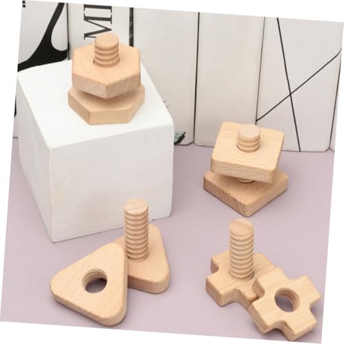 CIYODO Holz Schraubspielzeug Montessori Lernspielzeug Formsortier Motorikspielzeug für Ab Jahren Hand Auge koordination und Feinmotorik von CIYODO
