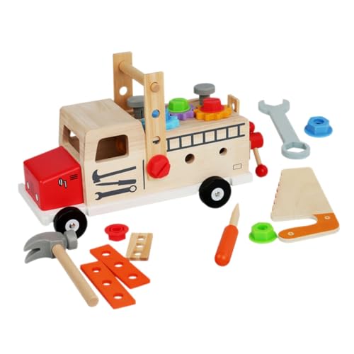 CIYODO Holz Werkzeugset für Kleinkinder Teiliges Lernspielzeug mit Schrauben Muttern Sicheres Baumaterial für für Jungen und Mädchen von CIYODO