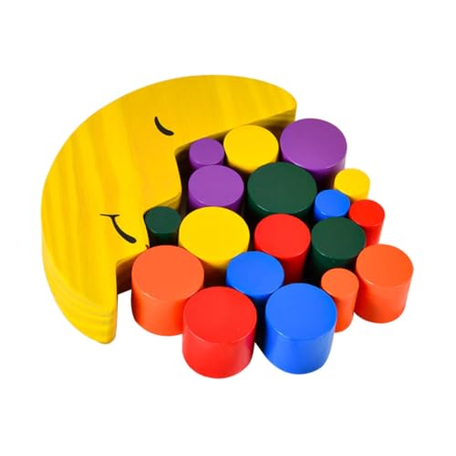 CIYODO Holz mond bausteine Bunte Montessori Balance Stapelspielzeug für Interaktives Eltern Junge Fördert Logisches Denken und Soziale Fähigkeiten Zufällige Farbe Zufällige Farbe CIYODO Holz mond bausteine Bunte Montessori Balance Stapelspielzeug für Interaktives Eltern Junge Fördert Logisches Denken und Soziale Fähigkeiten Zufällige Farbe Zufällige Farbe von CIYODO