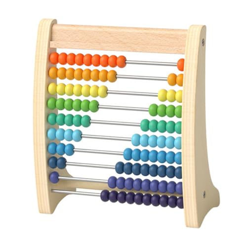 CIYODO Holz rechenrahmen Lernspielzeug für Tragbarer Montessori Abakus zum Zählen Addition und Subtraktion Pädagogisches Mathematik Lernspielzeug für Grundschule und Vorschule von CIYODO