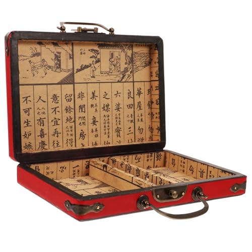 CIYODO Holzbox Für Mahjong-aufbewahrung Mit Griff Langlebiges Und Robustes Holzmaterial Als Dekoration Langzeitverwendung CIYODO Holzbox Für Mahjong-aufbewahrung Mit Griff Langlebiges Und Robustes Holzmaterial Als Dekoration Langzeitverwendung von CIYODO