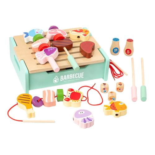 CIYODO Holzspielzeug BBQ Grill Sicheres Wasserrauch Feature Fördert Kreativität und Hand Auge Koordination Pädagogisches Rollenspiel für Jungen und Mädchen für Gemeinsames Kochen und CIYODO Holzspielzeug BBQ Grill Sicheres Wasserrauch Feature Fördert Kreativität und Hand Auge Koordination Pädagogisches Rollenspiel für Jungen und Mädchen für Gemeinsames Kochen und von CIYODO